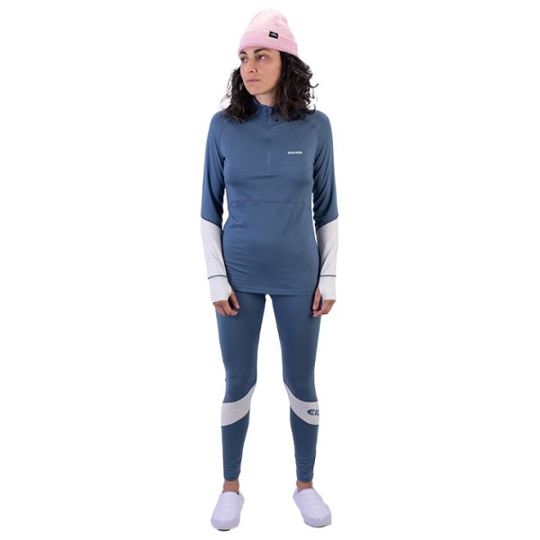 W Sarenne Merino Half Zip Black - Image 3