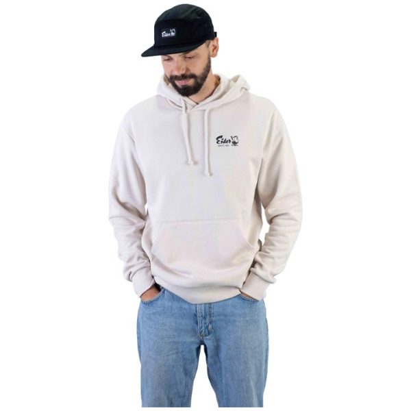 Vintage Hoodie Cotton Sand Beige - Image 3